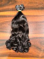 Prix les Plus Bas Cheveux Humains Bouclés Volumineux à Texture Douce, Extensions de Cheveux Humains en Vente par des Exportateurs Indiens : Modèle non permanent