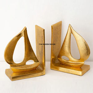 ที่ตั้งหนังสือโลหะหินอ่อนตั้งได้เกรดสูงชุบทองฐานตั้ง - Product Image 5