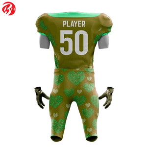 Ensemble d'uniformes personnalisés avec impression par sublimation Tops de football américain Maillot de football américain pour hommes - Product Image 3