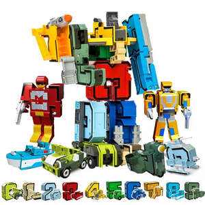 Juguete Educativo Transformable de Plástico, Robot Vehículo del Alfabeto, Modelo DIY para Regalos - Product Image 3
