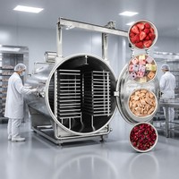 Lyophilisateur sous vide JXFD-1200, capacité de 1200 kg, machine de lyophilisation en acier inoxydable SUS304 pour la transformation alimentaire