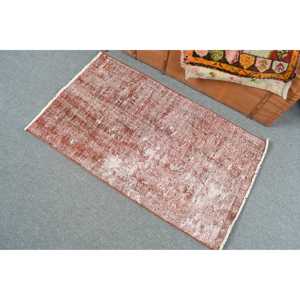 พรมขนาด 2.1x3.6 ฟุต, พรมวินเทจตุรกี, พรมลายทางสีแดง - Product Image 4