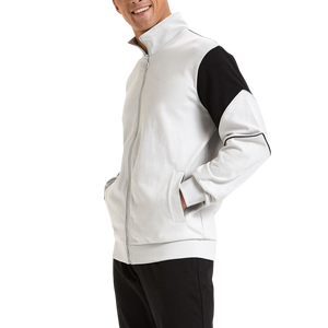 2025 survêtement en coton et polyester pour hommes avec logo personnalisé vêtements d'hiver à motif solide respirant avec logo avant Position - Product Image 4