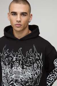 เสื้อสวมหัวแบบตัดไฟมีฮู้ดผ้าฝ้าย100% 420กรัมเสื้อสวมหัวพิมพ์ลายหน้าจอ2025 - Product Image 6