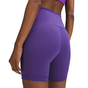 Top Selling <b>Women</b> Spandex Material Purple Colour Stretchy <b>Biker</b> <b>Shorts</b> <b>Women</b> Gym Wear Running Sports <b>Shorts</b> - Product Image 5