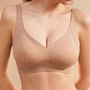 Soutien-gorge sans couture sexy pour femmes, soutien-gorge push-up sans fil en V profond, doux et confortable pour un usage quotidien, pour les grandes poitrines - Product Image 5
