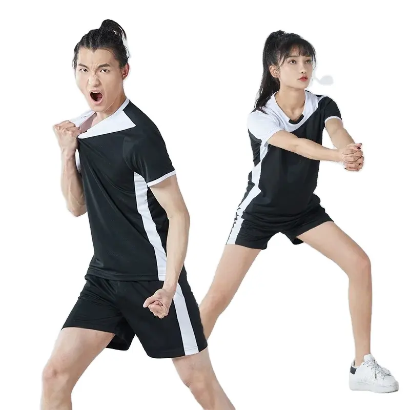 Divisa da College pallavolo da uomo senza maniche t-shirt maglie da Badminton Set da ping pong Team Running Fitness Set nuovo