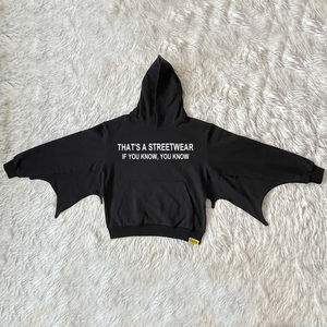 Sweat à capuche en coton de qualité avec strass, lourd, surdimensionné, écologique, streetwear unisexe, pull à motif de dessin animé, hiver - Product Image 4