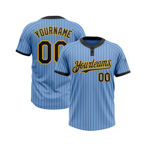 Maillot de softball en jersey premium, personnalisé, en polyester respirant, à séchage rapide, unisexe, col rond, imprimé par sublimation, pour le sport - Product Image 1