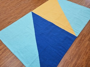 Handwoven Cotton Kilim <b>Rug</b> Living Room Bedroom Dining Room <b>Kitchen</b> <b>Rug</b> Abstract <b>Rug</b> - Product Image 4