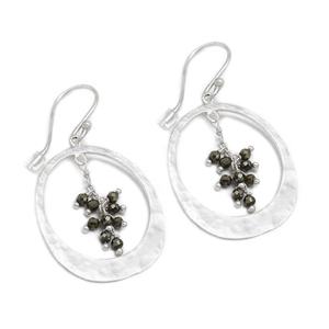 Pendientes de aro de moda de latón con múltiples piedras preciosas, aros de declaración chapados en oro y plata hechos a mano para mujer, colección de joyería de moda - Product Image 3