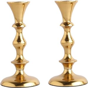 Vente de haute qualité 2025 bougeoirs antiques en laiton métal décors de chambre bougeoir or fournisseur de fabricant en gros - Product Image 3