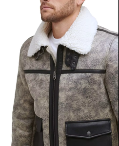 เสื้อแจ็คเก็ตหนังแกะแท้คุณภาพพรีเมียม สำหรับฤดูหนาว เหมาะสำหรับทั้งผู้ชายและผู้หญิง - Product Image 3