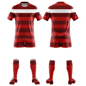Uniformes de rugby pour femmes personnalisables, de bonne qualité, en promotion, à bas prix, respirants, à séchage rapide, antibactériens, 100% polyester - Product Image 2