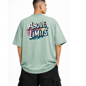 Camiseta extragrande con estampado de águila de Rise Above Limits, ropa de calle motivacional, estilo urbano, camiseta informal unisex - Product Image 2