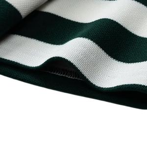 Camisetas Polo Casuales de Verano 2026 para Hombre, Talla Grande, Verde y Blanco, Estilo Urbano, Algodón/Fibra de Bambú, Moda Verde y Blanca - Product Image 5