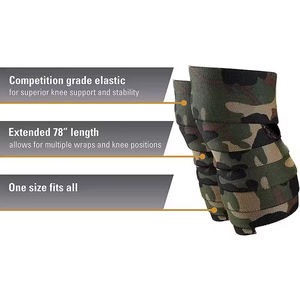 Bandes de genou ajustables en néoprène respirantes pour hommes et femmes, compression, entraînement croisé, entraînement en salle de sport, musculation, remise en forme - Product Image 4