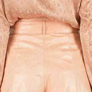 Nouveau style de shorts en cuir pour femmes de couleur unie shorts en cuir de meilleure qualité Offre Spéciale shorts en cuir pour femmes de taille régulière en gros meilleure vente - Product Image 5