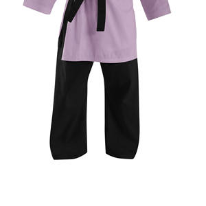 Uniforme de Taekwondo de Poliéster Blanco Personalizado de Alta Calidad con Cuello en V, Conjunto de Ropa de Entrenamiento de Taekwondo Blanco - Product Image 4