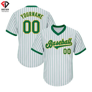 Jersey personalizado de manga corta con cuello de pico para hombre, ropa de béisbol cómoda, 100% poliéster, color blanco, sublimación - Product Image 3