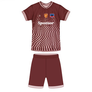 Conjuntos de camisetas de fútbol elásticas de secado rápido transpirables personalizadas, ropa deportiva Anti-UV antibacteriana de poliéster 100% con estampado de transferencia de calor - Product Image 6