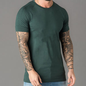 T-shirt court Boxy Vintage pour hommes de haute qualité personnalisé noir coton goutte épaule surdimensionné tissu tricoté lourd - Product Image 2