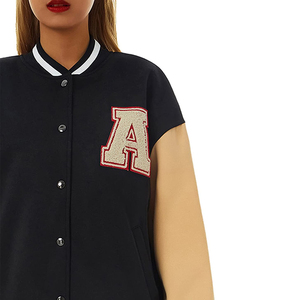 2025 <b>Vintage</b> Quilted Women Varsity <b>Jacket</b> Chenille Embroidery Patch Letterman <b>Jacket</b> for Autumn Winter Made By Isha Industry - Product Image 3