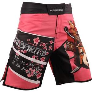 Pantalones cortos MMA con impresión de etiqueta privada Diseños totalmente personalizables Pretinas y embalaje para revendedores - Product Image 3