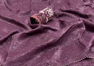 Nouvelle élégance Dressing tendance robe attrayante qualité supérieure mousseline de soie tissu Saree Blouse avec pierre travail femme fournisseur de mode - Product Image 3