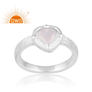 Meilleure vente en argent Sterling naturel arc-en-ciel pierre de lune bague de pierres précieuses pour les femmes bijoux personnalisés pour les femmes cadeau pour elle - Product Image 1