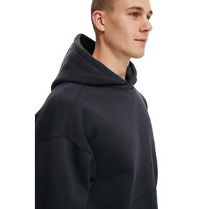 Sudadera con Capucha Personalizada al por Mayor para Hombre, de Algodón Grueso y Felpa, Estilo Casual con Hombros Caídos, Diseño Liso - Product Image 4