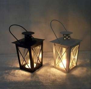 Atractivo candelabro de linterna de mesa de Navidad para interiores y exteriores, decoración navideña para fiestas, decoración de Año Nuevo, superventas - Product Image 4