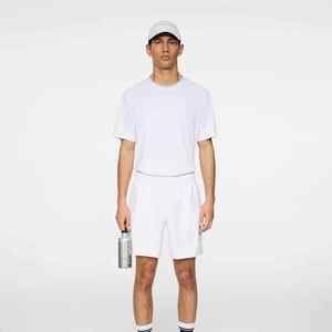 Shorts cargo d'été pour hommes imprimés sur mesure, taille élastique, longueur genou, en molleton de coton 100% polyester, méthode de tissage tricotée - Product Image 4