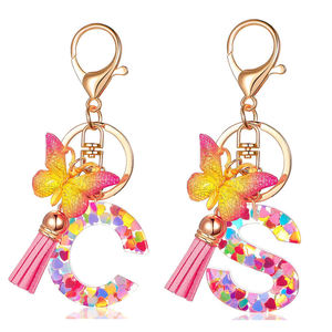Llavero <span class=keywords><strong>de</strong></span> <span class=keywords><strong>Resina</strong></span> Personalizado Hecho a Mano, Letras del Alfabeto, Forma DIY, Regalo con Impresión Colorida - Product Image 3