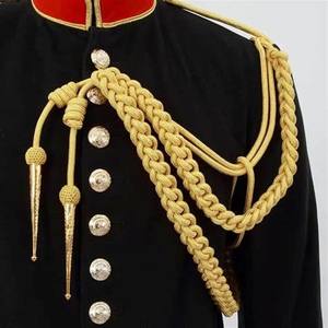 Aiguillette tactique en lingots personnalisée de qualité supérieure Cordon d'épaule uniforme de qualité supérieure pour accessoires uniformes tactiques Aiguillette - Product Image 5