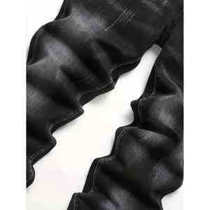 Collection de jeans modernes à coupe slim, teinture personnalisée, aspect vintage, tissu flexible de haute qualité, nouvelle arrivée, vente en gros - Product Image 3