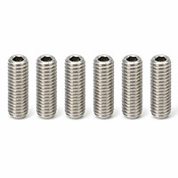 Vis sans tête hexagonale Allen à pointe plate, en acier OEM, métrique M8, vis de réglage à tête hexagonale, finition noire