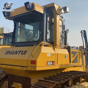 Bulldozer sur chenilles d'occasion Shantui SD16 17 tonnes, capacité de la benne de 4,8 m³, marque chinoise d'origine, bulldozer moyen, faible nombre d'heures, certifié CE - Product Image 2