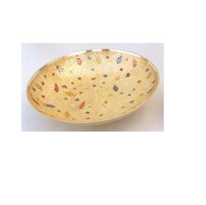 Bol à salade de fruits doré pour la décoration de table, bol à servir pour les collations, utilisation en cuisine à domicile, bol à fruits secs - Product Image 1