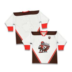Nuevas Camisetas de Hockey Bordadas con Tela Tackle Twill Personalizadas OEM, Uniforme de Hockey Sublimado para Equipo, Entrega Rápida - Product Image 1