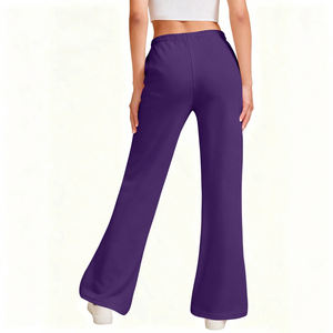 Pantalon de survêtement ample en molleton personnalisé avec broderie, pantalon de survêtement ample en coton, pantalon de survêtement ample pour femmes, pantalon de survêtement ample à jambes larges pour femmes - Product Image 2