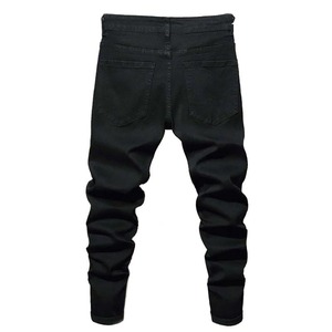 Pantalones Cargo Vaqueros Personalizados de Alta Calidad, Directo de Fábrica, para Hombre, Estilo Casual, Cintura Media, Elásticos, Transpirables, Desgastados - Product Image 2