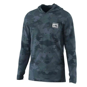 เสื้อฮู้ดสำหรับใส่ตกปลาแบบสั่งตัดตามแบบซับลิเมชันเต็มรูปแบบ UPF 50 + ป้องกันแสงแดด - Product Image 1