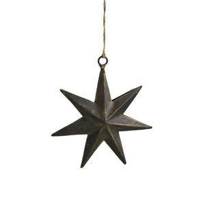 Estrella colgante de Navidad, artículo decorativo de Metal de corte, venta al por mayor, estrella personalizada de alta calidad, adorno colgante festivo - Product Image 1