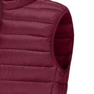 Veste d'hiver sans manches en toile 100% polyester pour homme, de haute qualité, coupe-vent, rembourrée, anti-UV, à capuche, réversible - Product Image 5