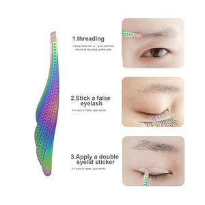 Pinzas profesionales para cejas de acero inoxidable de alta calidad con punta puntiaguda Logotipo privado personalizado Hecho en Pakistán para uso de belleza - Product Image 4