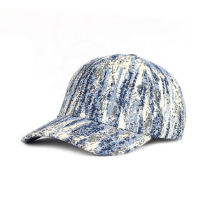 Gorras Casuales Personalizadas para Hombre, Estilo Deportivo con Visera Curva y Patrón Impreso, Gorras de Mezclilla Tucker con Bordado 3D de Alta Calidad - Product Image 1