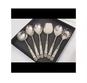 Juego de Vajilla Pulida de Acero Inoxidable con Agujero para Colgar, Accesorios de Cocina - Product Image 5