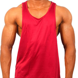Débardeur décontracté pour homme, design de col personnalisé, léger, à séchage rapide, vêtements de sport, haut de fitness, faible MOQ en stock à prix avantageux - Product Image 2