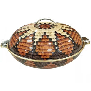 Plat de casserole de serveur de nourriture de décor de table vintage avec le couvercle supérieur d'or pour les fournisseurs de restaurant d'hôtel à la maison à prix raisonnable - Product Image 5